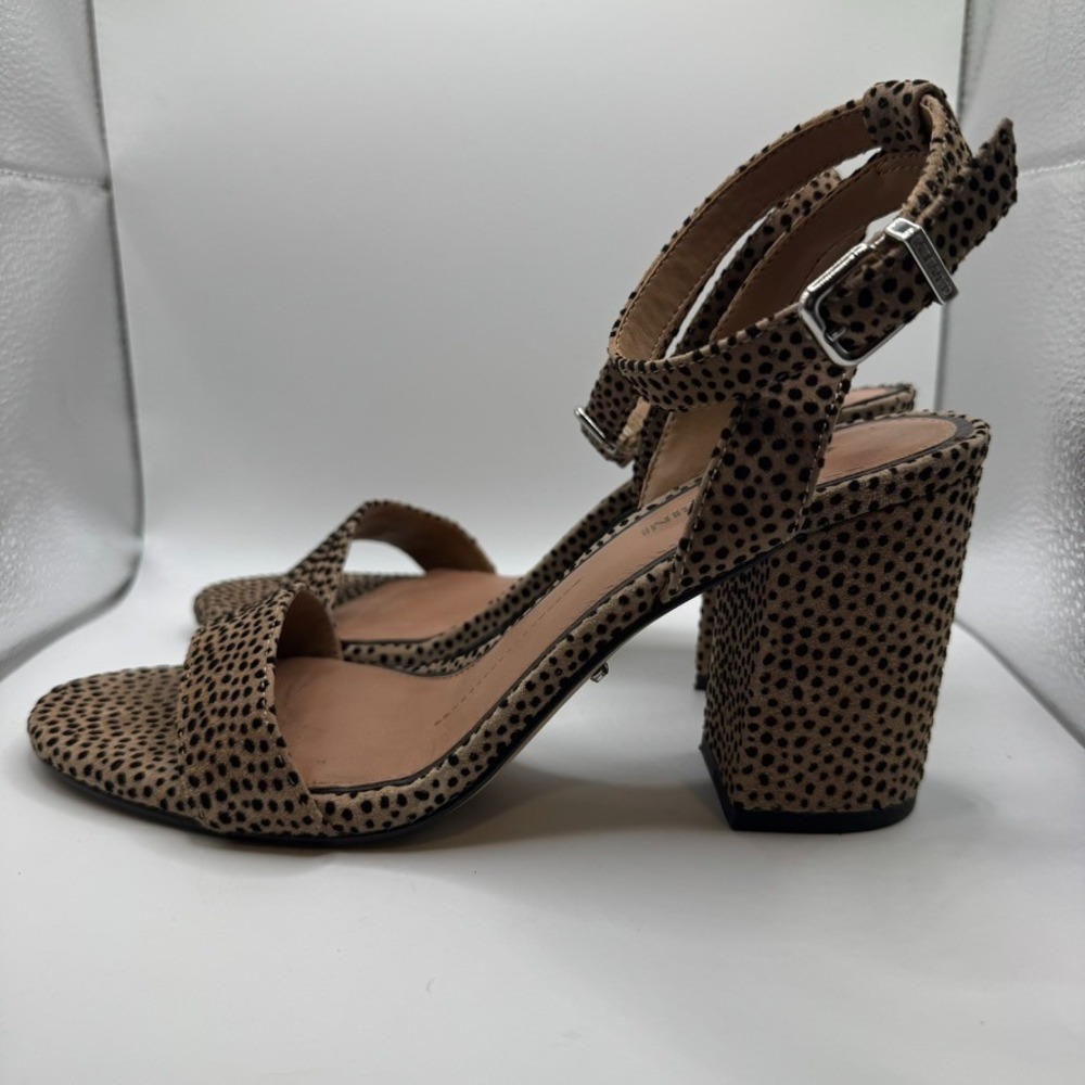 Gianni Bini Arleena Block Heel Sandals – Size 7 – Brown Animal Print